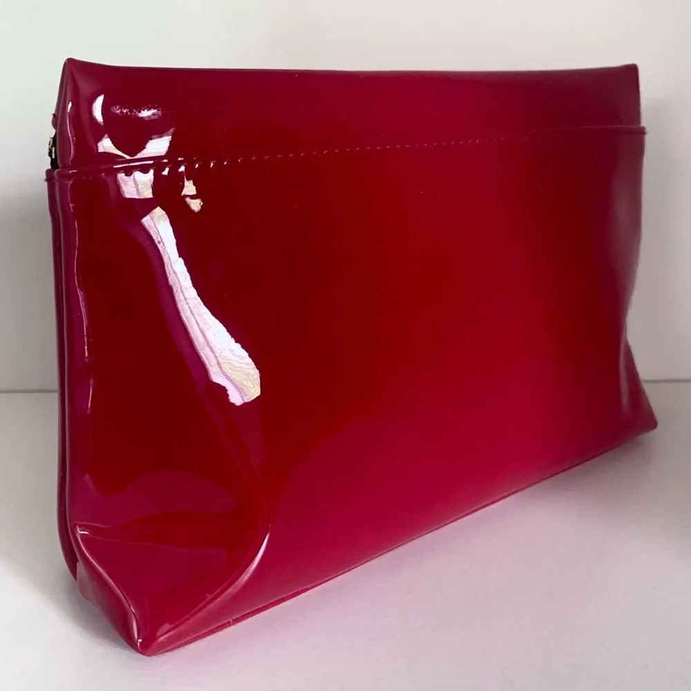 Ysl Red Patent zippy pouch